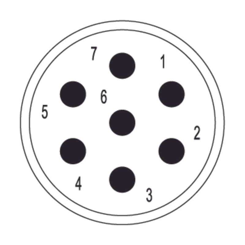 SAI-M23-SE-7 1170030000 Circular Connectors (M8, M12, MIL-SPEC)