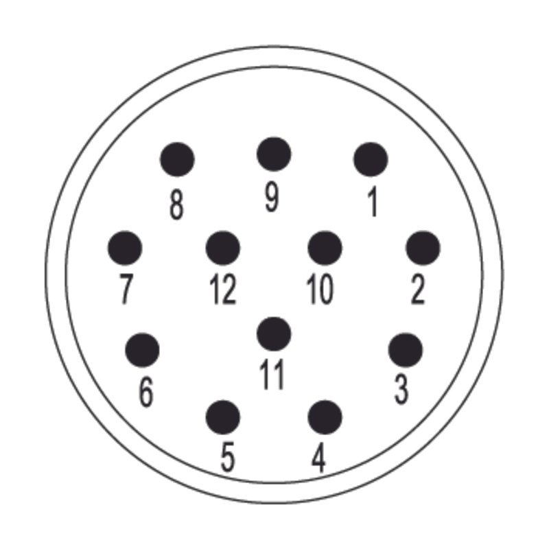 SAI-M23-SE-12 1170070000 Circular Connectors (M8, M12, MIL-SPEC)
