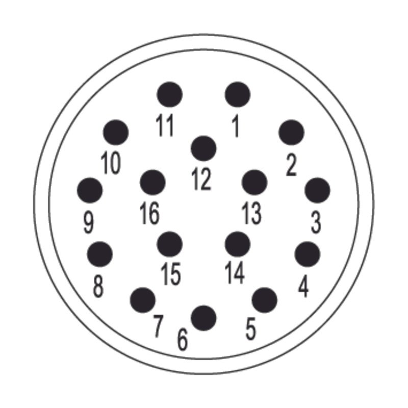SAI-M23-SE-16 1170080000 Circular Connectors (M8, M12, MIL-SPEC)