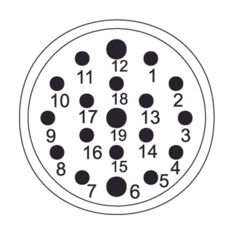 SAI-M23-SE-19 1170120000 Circular Connectors (M8, M12, MIL-SPEC)