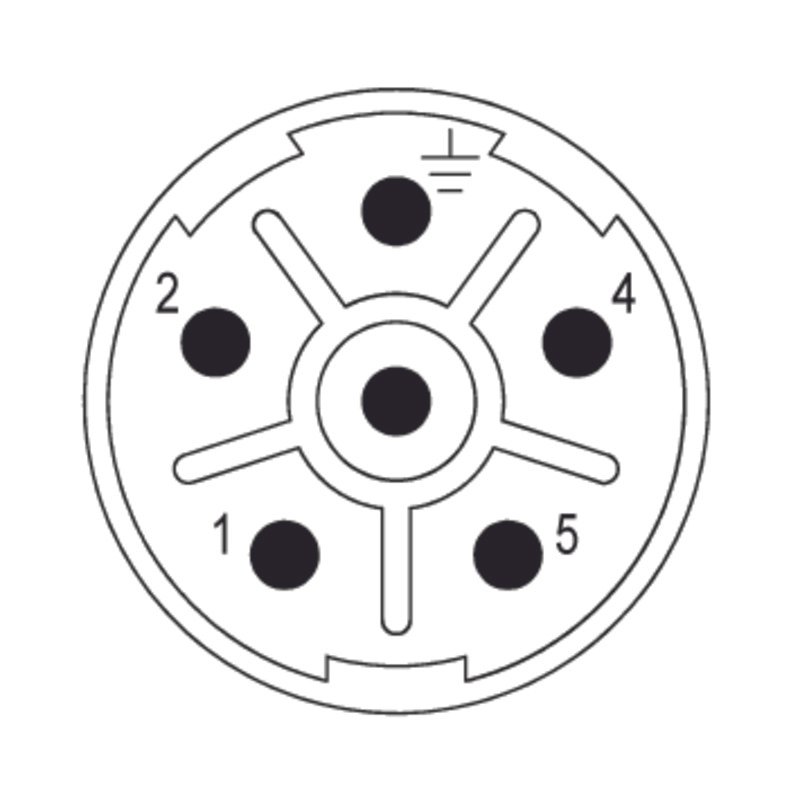 SAI-M23-SE-L-6 1170350000 Circular Connectors (M8, M12, MIL-SPEC)