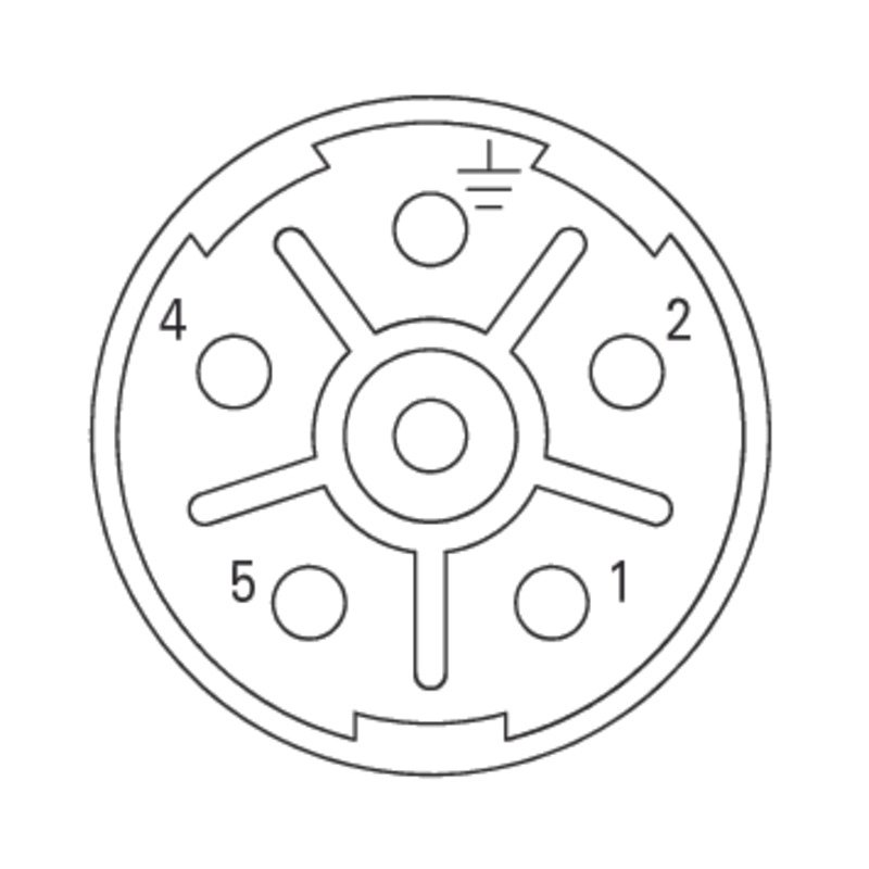SAI-M23-BE-L-6 1170370000 Circular Connectors (M8, M12, MIL-SPEC)