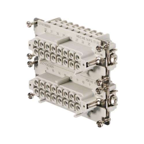 Weidmuller HDC HE 16 FS 17-32 1216100000 Wire-to-Wire Connectors