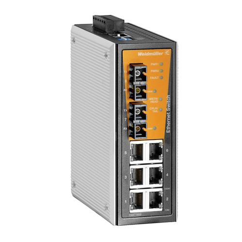 Weidmuller IE-SW-VL08MT-6TX-2SCS 1241020000 Ethernet Switches (Unmanaged, Managed, PoE)