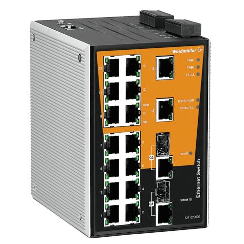 Weidmuller IE-SW-PL18MT-2GC-16TX 1286970000 Ethernet Switches (Unmanaged, Managed, PoE)