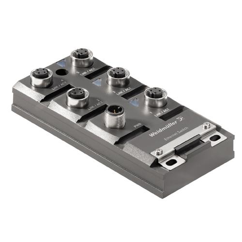 Weidmuller IE-SW-IP67-5M12 1504410000 Ethernet Switches (Unmanaged, Managed, PoE)