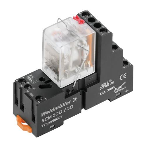 Weidmuller DRMKIT 24VAC 4CO LD/PB 1542530000 PCB Mount Relays (SPDT, DPDT)