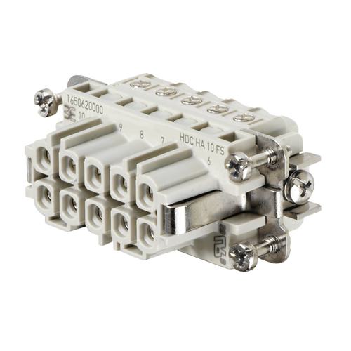 Weidmuller HDC HA 10 FS 1650620000 Wire-to-Wire Connectors