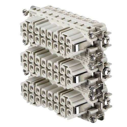 Weidmuller HDC HA 16 FS 33-48 1651020000 Wire-to-Wire Connectors