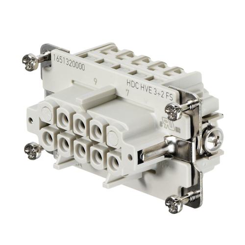 Weidmuller HDC HVE 3+2 FS 1651320000 Wire-to-Wire Connectors