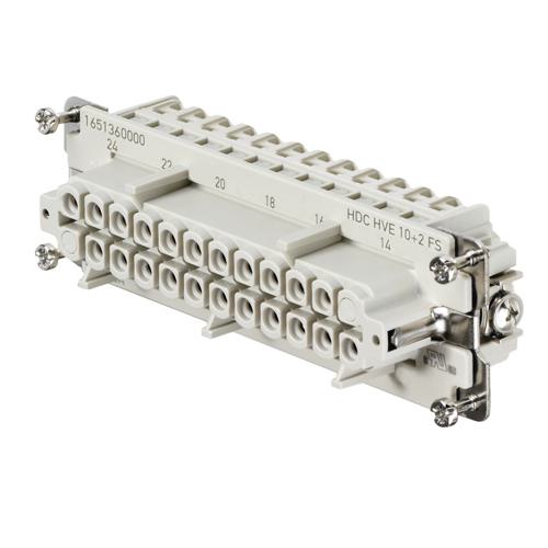 Weidmuller HDC HVE 10+2 FS 1651360000 Wire-to-Wire Connectors