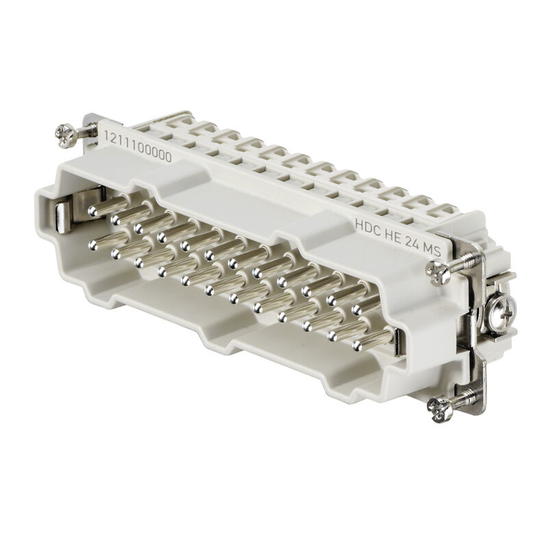 Weidmuller HDC HE 24 MS W/O SCREW 1713600000 Wire-to-Wire Connectors