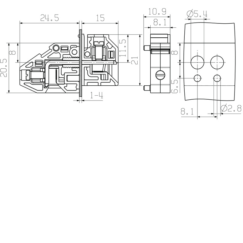 WGKV 4/Z GN/YE BX 1936620000 Terminal Blocks