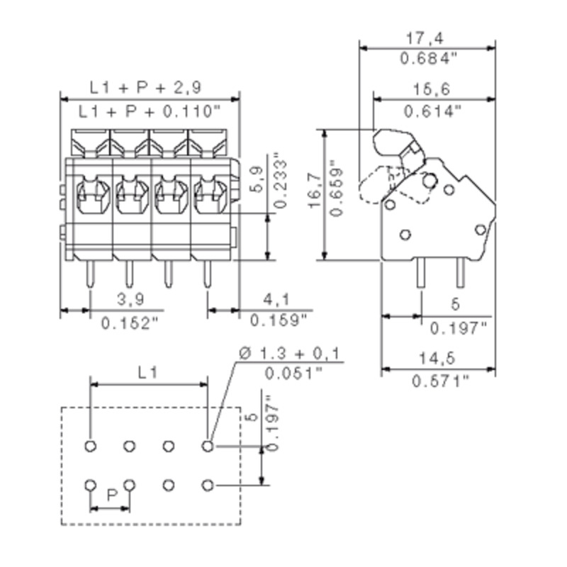 LMZFL 5/5/135 3.5SW BED 1939400000 Terminal Blocks (PCB Mount)