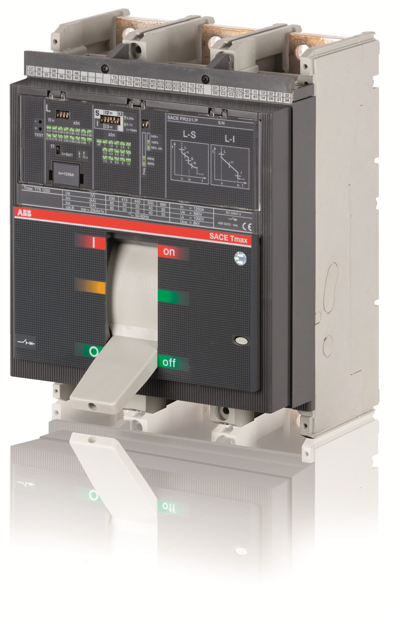 T7S 1600 PR231/P LS/I In=1600A 3p F F 1SDA062994R1 Air Circuit Breakers