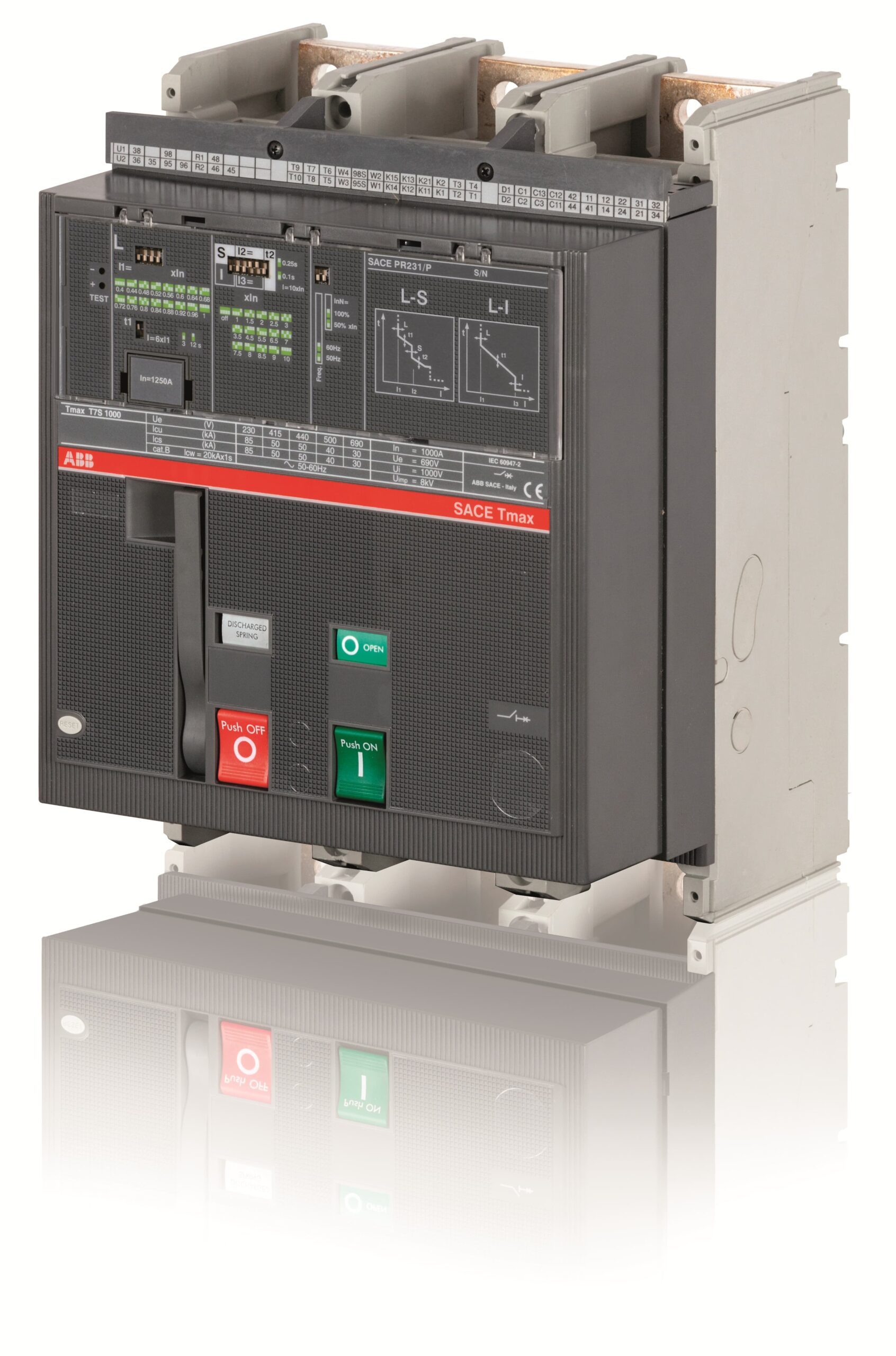 T7S 1600 PR231/P LS/I In=1600A 3p F F M 1SDA063010R1 Air Circuit Breakers