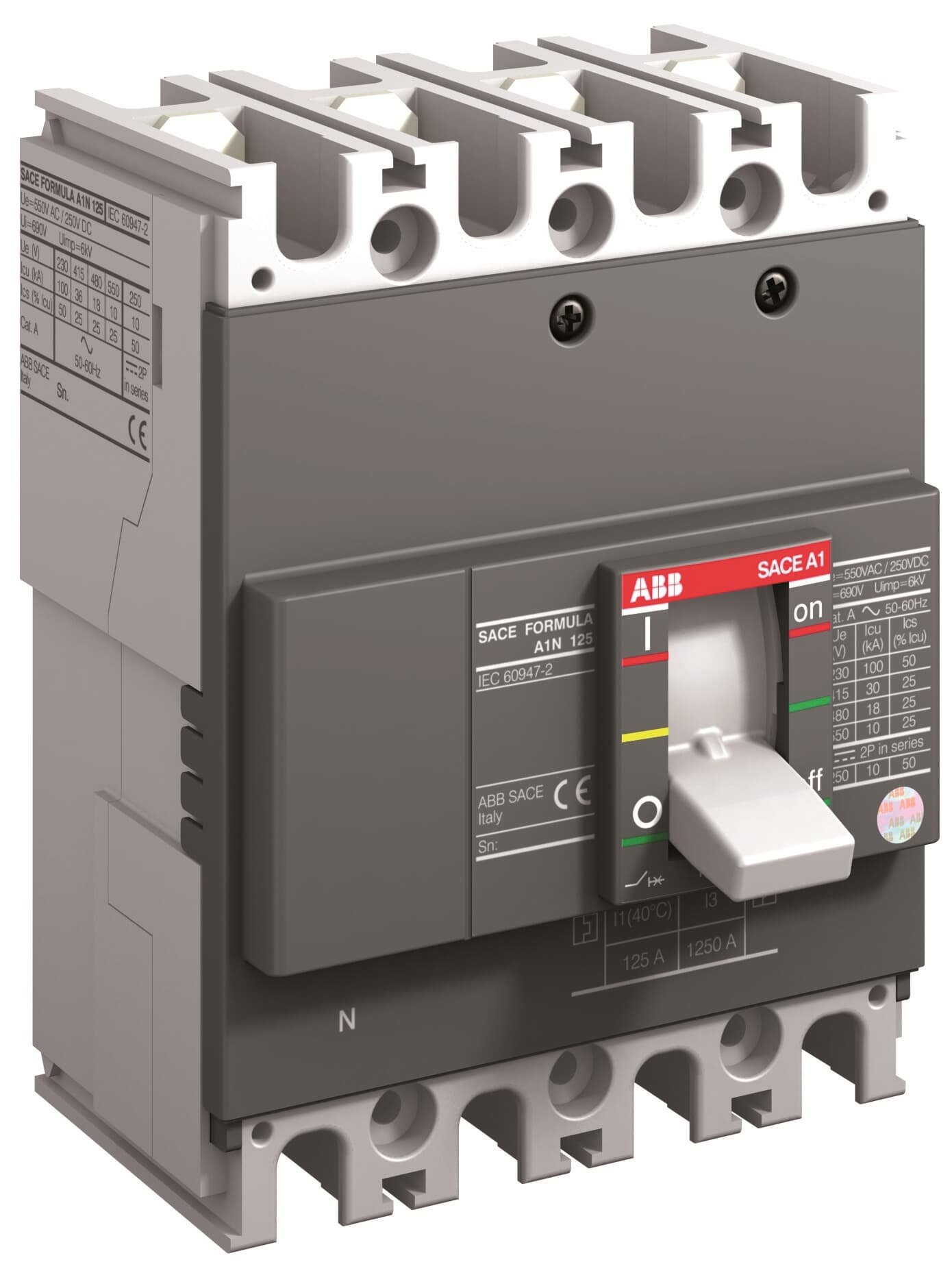 A1C 125 TMF 80-800 4p F F 1SDA066753R1 Air Circuit Breakers