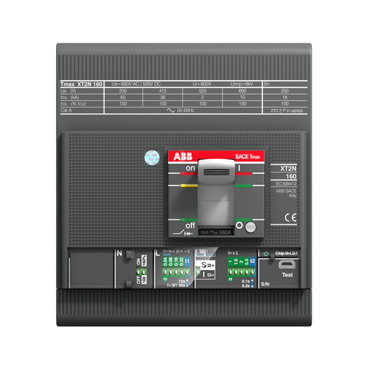 XT2H 160 Ekip I In=160A 4p F F InN=100% 1SDA067901R1 Air Circuit Breakers