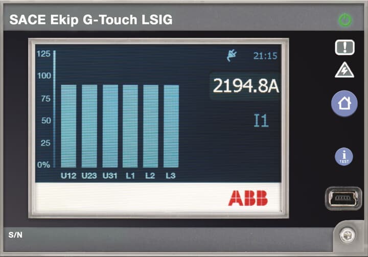 EKIP G TOUCH LSIG E1.2..E6.2 1SDA074200R1 Air Circuit Breakers