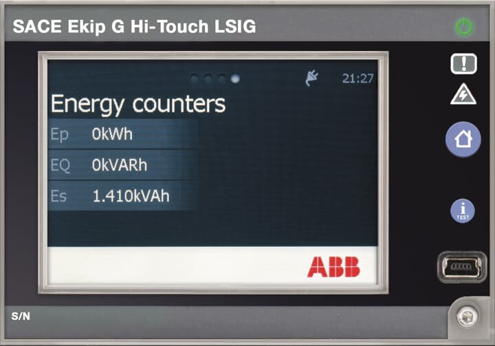 EKIP G HI-TOUCH LSIG E1.2..E6.2 1SDA074203R1 Air Circuit Breakers
