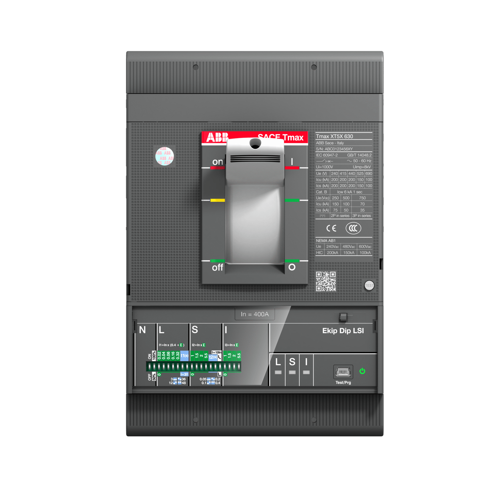 XT5N 400 Ekip Dip LS/I In=400 3p F F 1SDA100354R1 Air Circuit Breakers