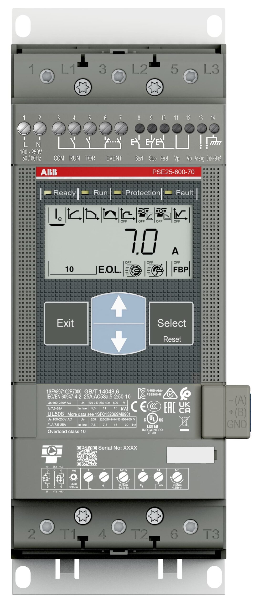 PSE25-600-70 1SFA897102R7000 Soft Starters