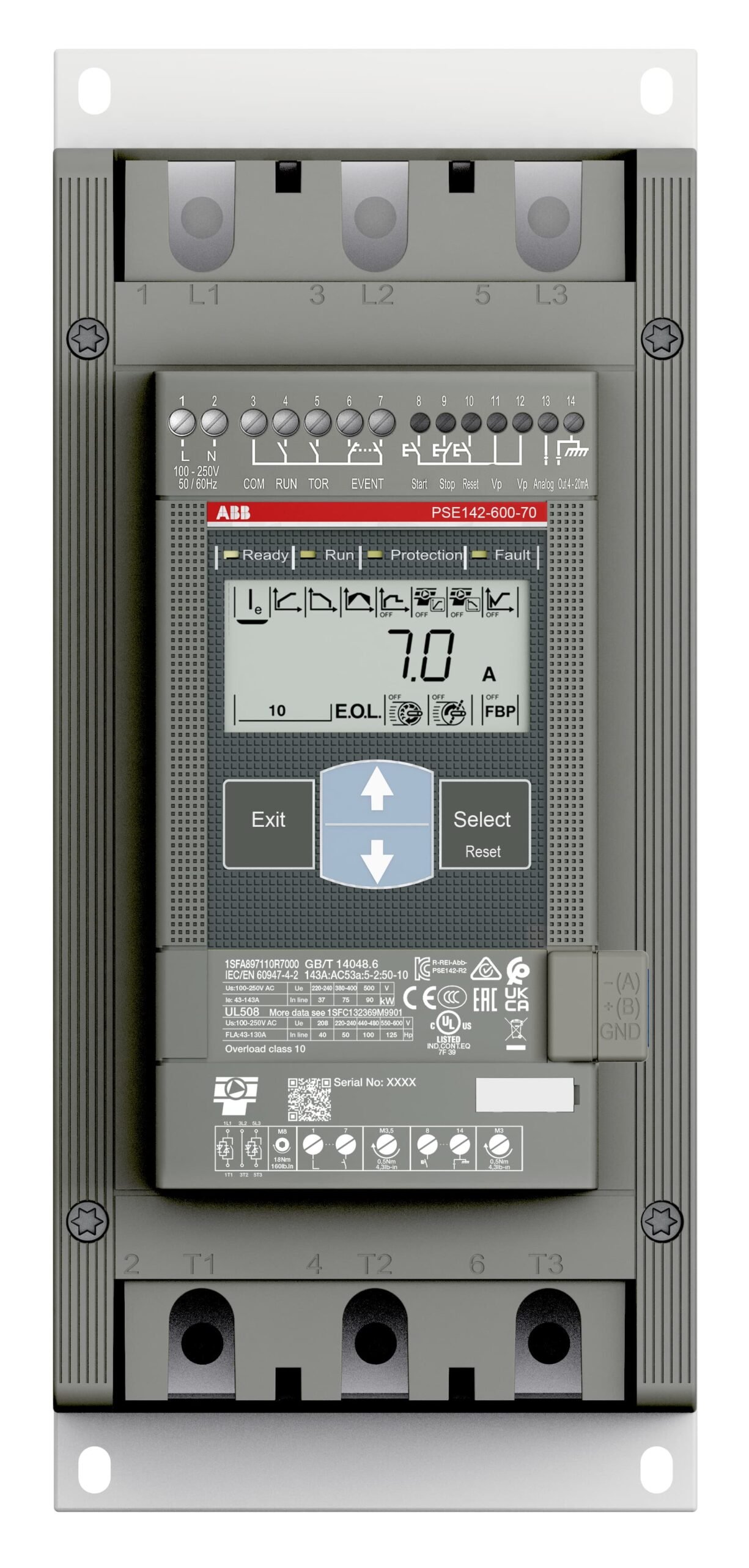 PSE142-600-70 1SFA897110R7000 Soft Starters