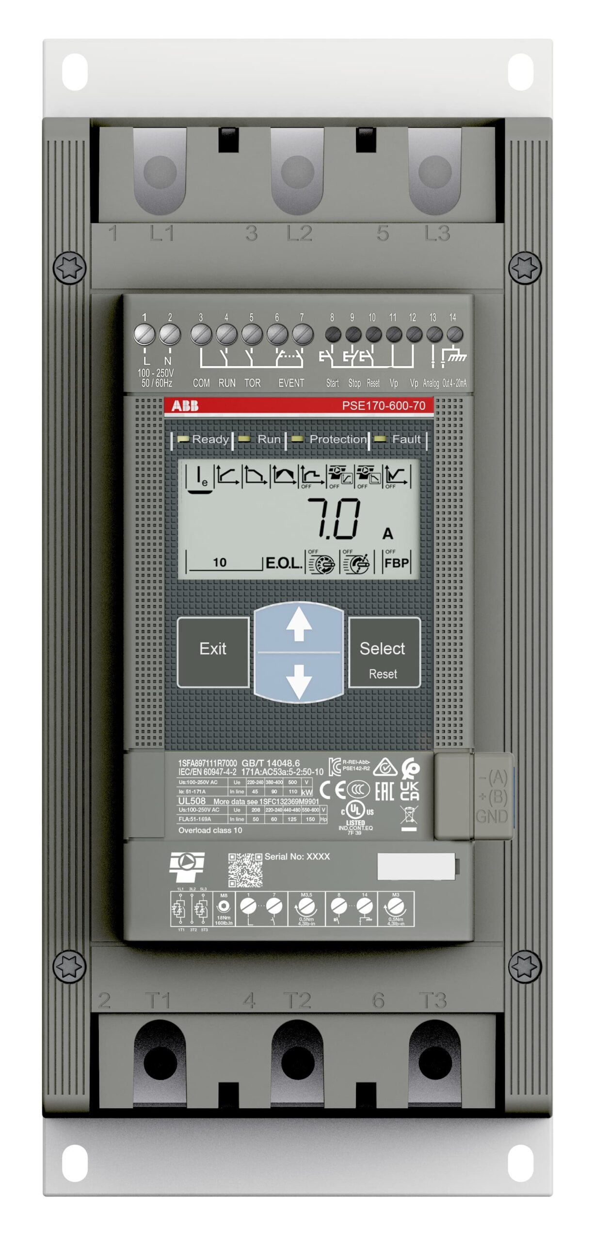 PSE170-600-70 1SFA897111R7000 Soft Starters