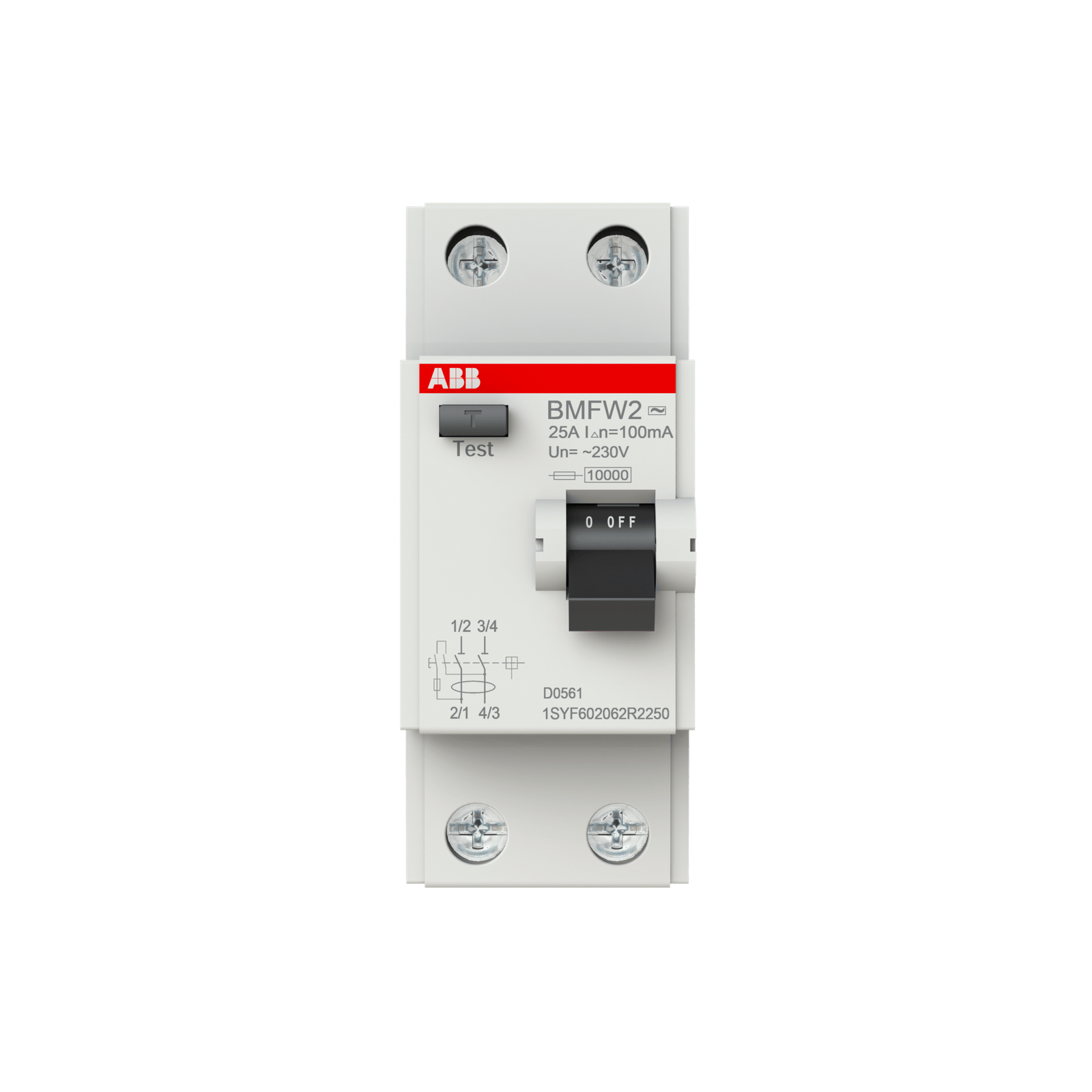 BMFW225/AC100 1SYF602062R2250 Residual Current Devices (RCD)