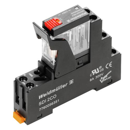 Weidmuller DRIKIT 230VAC 1CO LD/PB 2476800000 PCB Mount Relays (SPDT, DPDT)