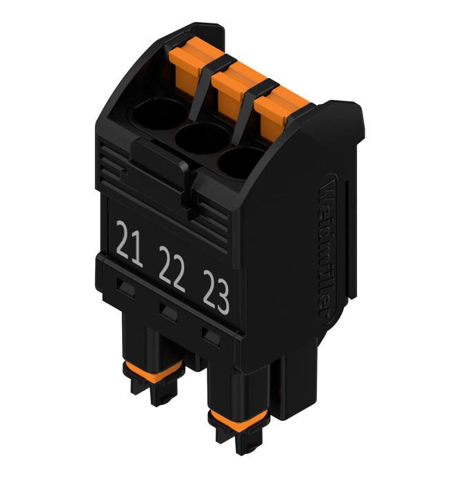 Weidmuller BHF 5.00/03 BK/BK PRT 21/03 2488400000 Cable Glands & Fittings — PCB Headers & Receptacles