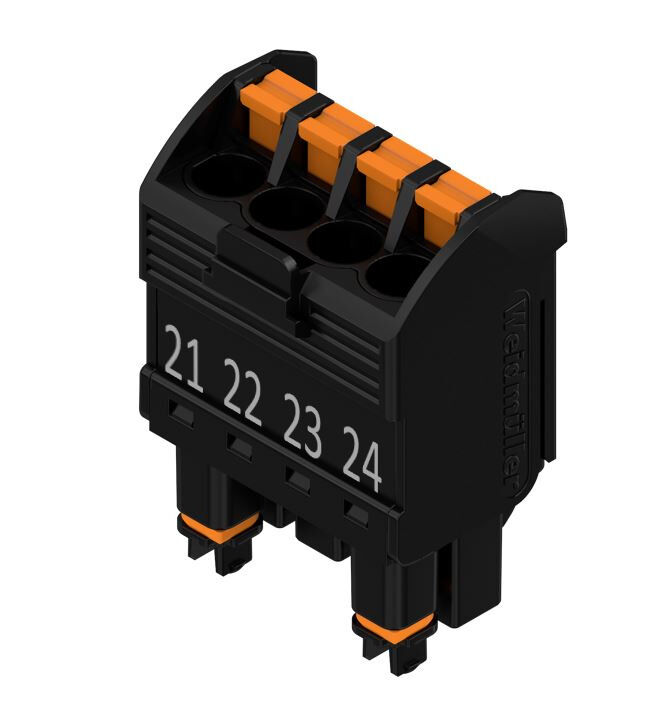 Weidmuller BHF 5.00/04 BK/BK PRT 21/03 2488490000 Cable Glands & Fittings — PCB Headers & Receptacles