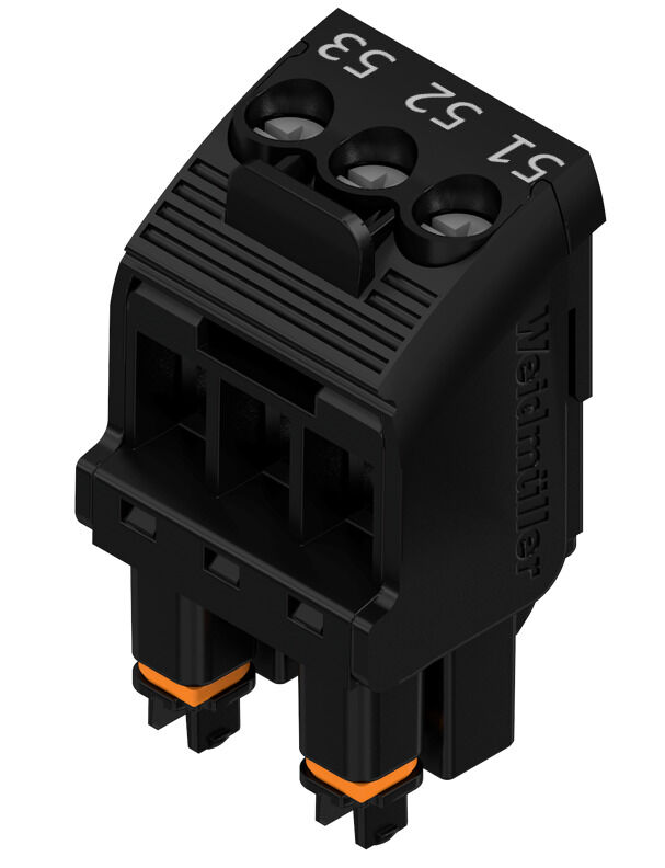 Weidmuller BHZ 5.00/03 BK/BK PRT 51/01 2492670000 Cable Glands & Fittings — PCB Headers & Receptacles