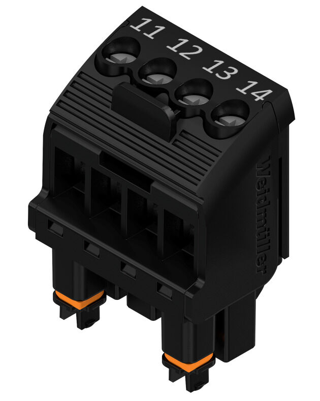 Weidmuller BHZ 5.00/04 BK/BL PRT 11/02 2492800000 Cable Glands & Fittings — PCB Headers & Receptacles