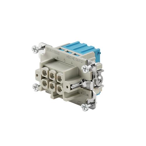 Weidmuller HDC HE 06 N FQT BL 2535110000 Wire-to-Wire Connectors