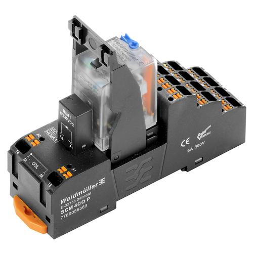 Weidmuller DRMKITP 24VDC 4CO LD/PB 2576140000 PCB Mount Relays (SPDT, DPDT)