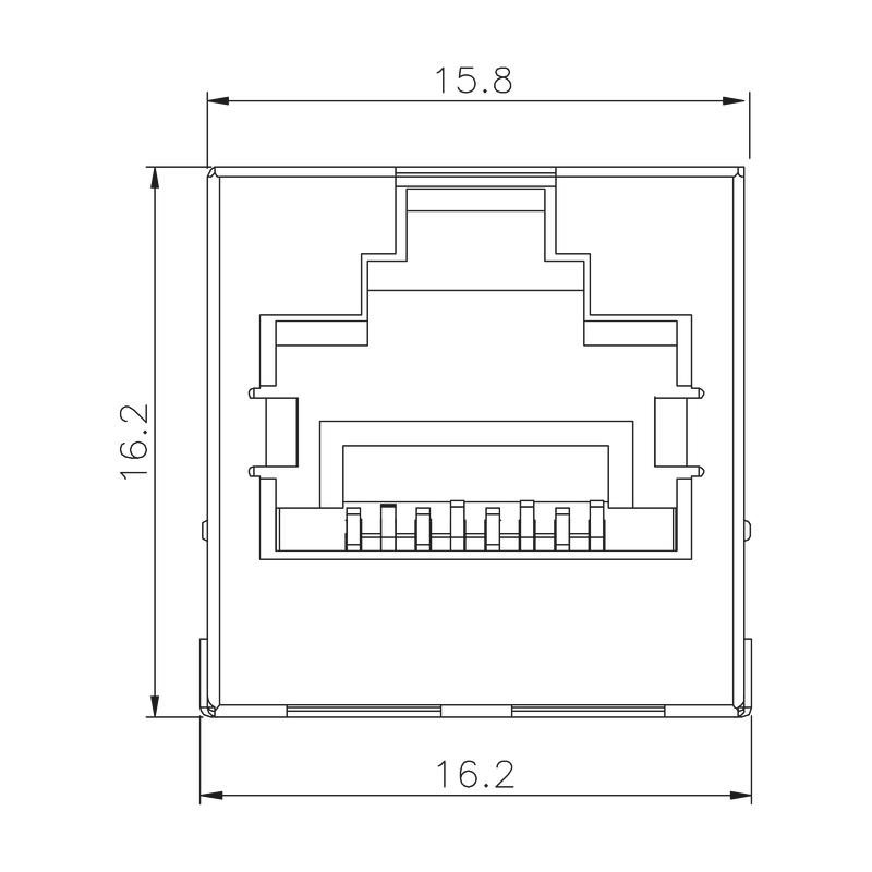RJ45C6 T1V 3.0N4N TY 2626050000 PCB Headers & Receptacles