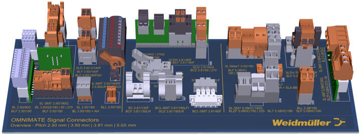 Weidmuller PRO69 CON SIG OVERVIEW PREMIUM 2626460000 PCB Headers & Receptacles