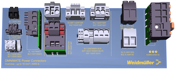 Weidmuller PRO70 CON POW OVERVIEW PREMIUM 2626470000 PCB Headers & Receptacles