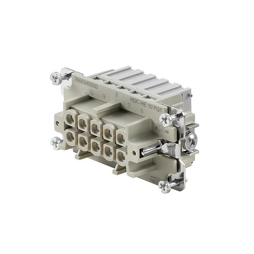 Weidmuller HDC HE 10 N FQT 2666930000 Wire-to-Wire Connectors