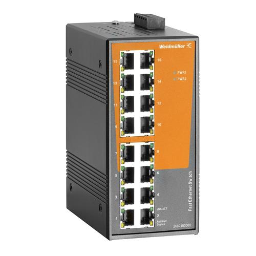 Weidmuller IE-SW-EL16-16TX 2682150000 Ethernet Switches (Unmanaged, Managed, PoE)