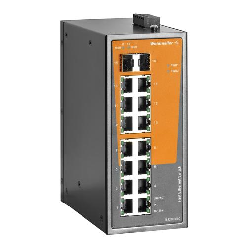 Weidmuller IE-SW-EL16-14TX-2FESFP 2682160000 Ethernet Switches (Unmanaged, Managed, PoE)