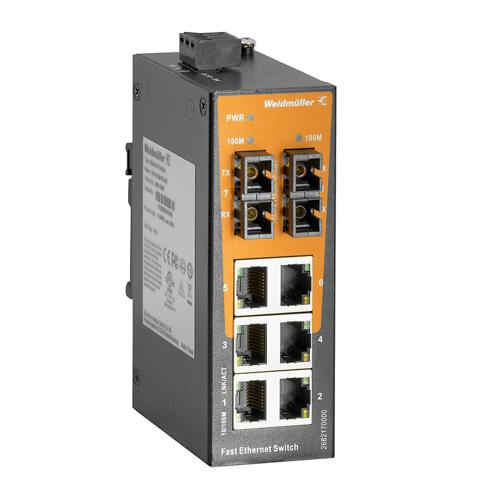 Weidmuller IE-SW-EL08-6TX-2SC 2682170000 Ethernet Switches (Unmanaged, Managed, PoE)