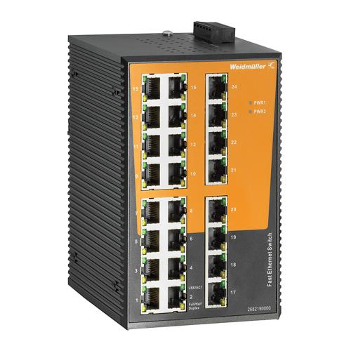 Weidmuller IE-SW-EL24-24TX 2682190000 Ethernet Switches (Unmanaged, Managed, PoE)