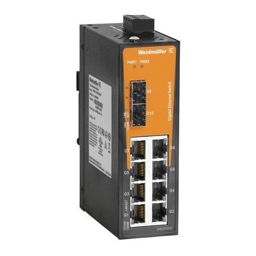 Weidmuller IE-SW-EL10-8GT-2GESFP 2682240000 Ethernet Switches (Unmanaged, Managed, PoE)