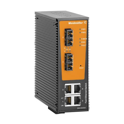 Weidmuller IE-SW-AL06LM-4TX-2SC 2682260000 Ethernet Switches (Unmanaged, Managed, PoE)