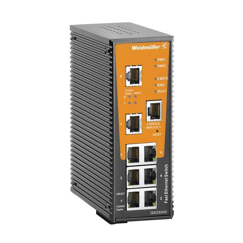 Weidmuller IE-SW-AL08M-8TX 2682280000 Ethernet Switches (Unmanaged, Managed, PoE)