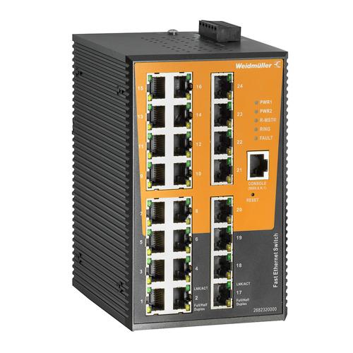 Weidmuller IE-SW-AL24M-24TX 2682320000 Ethernet Switches (Unmanaged, Managed, PoE)