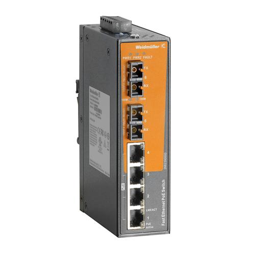Weidmuller IE-SW-EL06-4POE-2SC 2682390000 Ethernet Switches (Unmanaged, Managed, PoE)