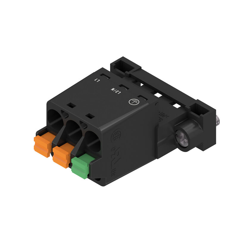 Weidmuller SLF 5.08/03/180FI SN BK BX SO 2716640000 Cable Glands & Fittings — PCB Headers & Receptacles